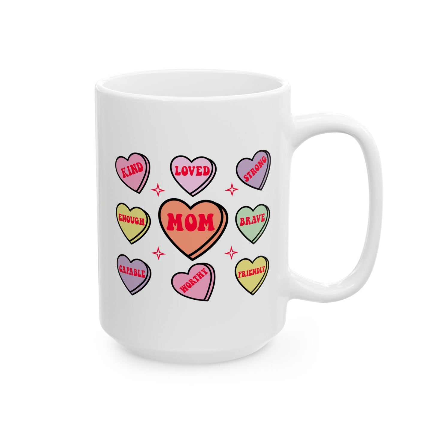 Mother's Day Mug - Mom Hearts