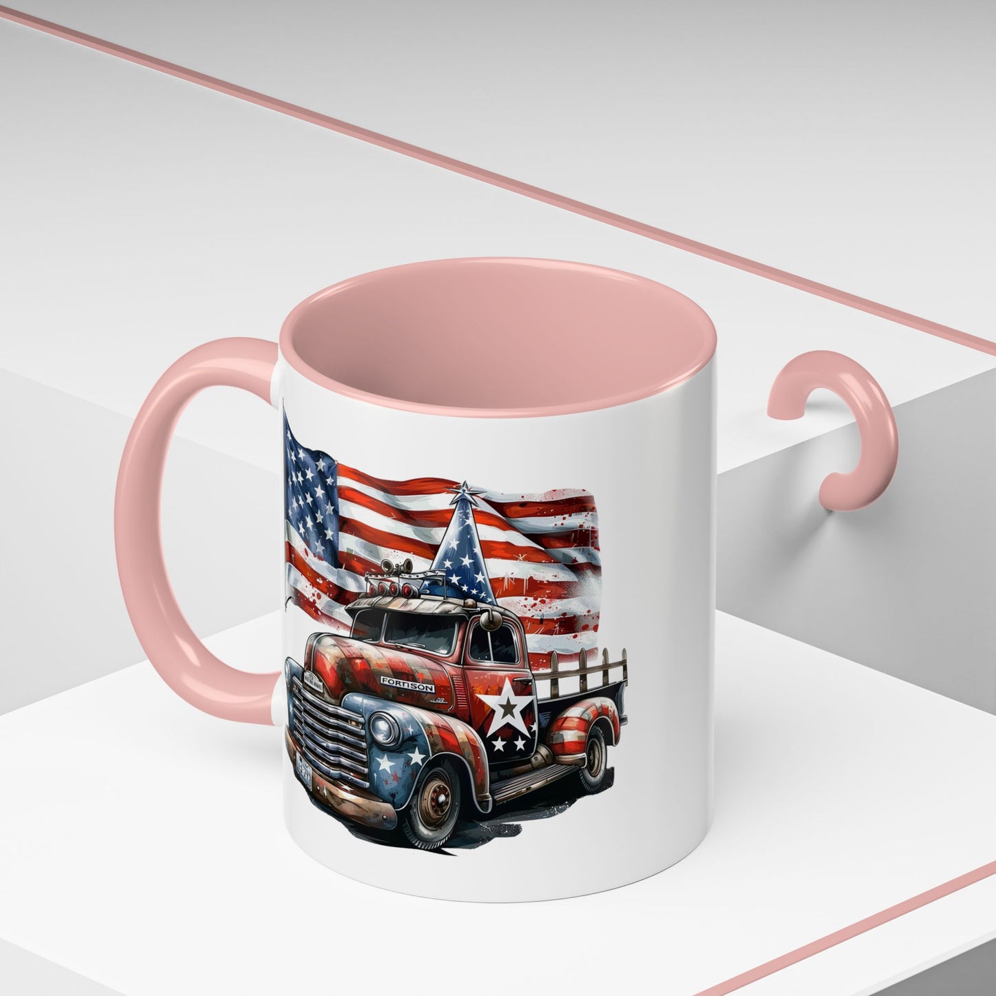 4th of July - Old Truck and Flag