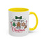 Christmas Mug - We Wish You a Merry Christmas Black & Red Text Cookies & Candy