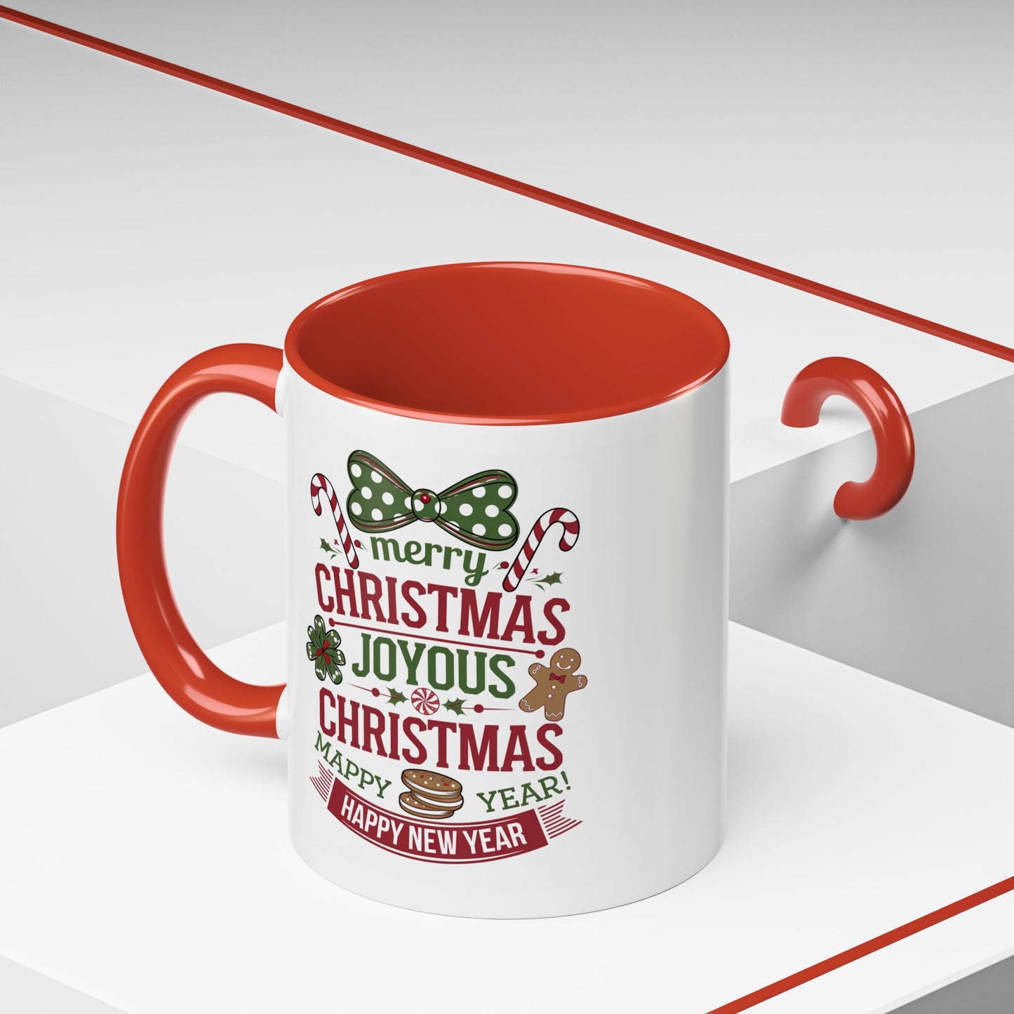 Christmas Mug - Merry Christmas Joyous Christmas Happy New Year