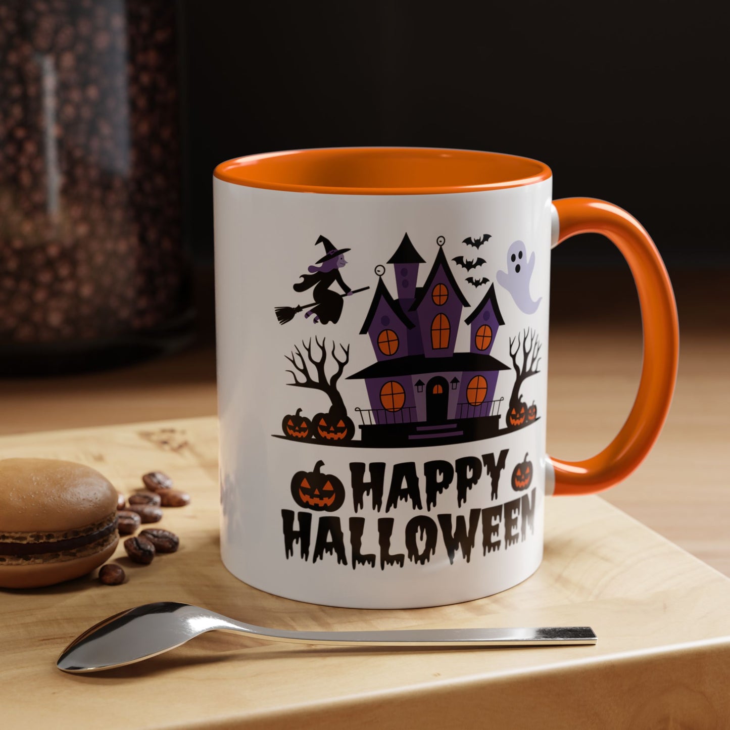 Halloween Mug - Happy Halloween Purple House
