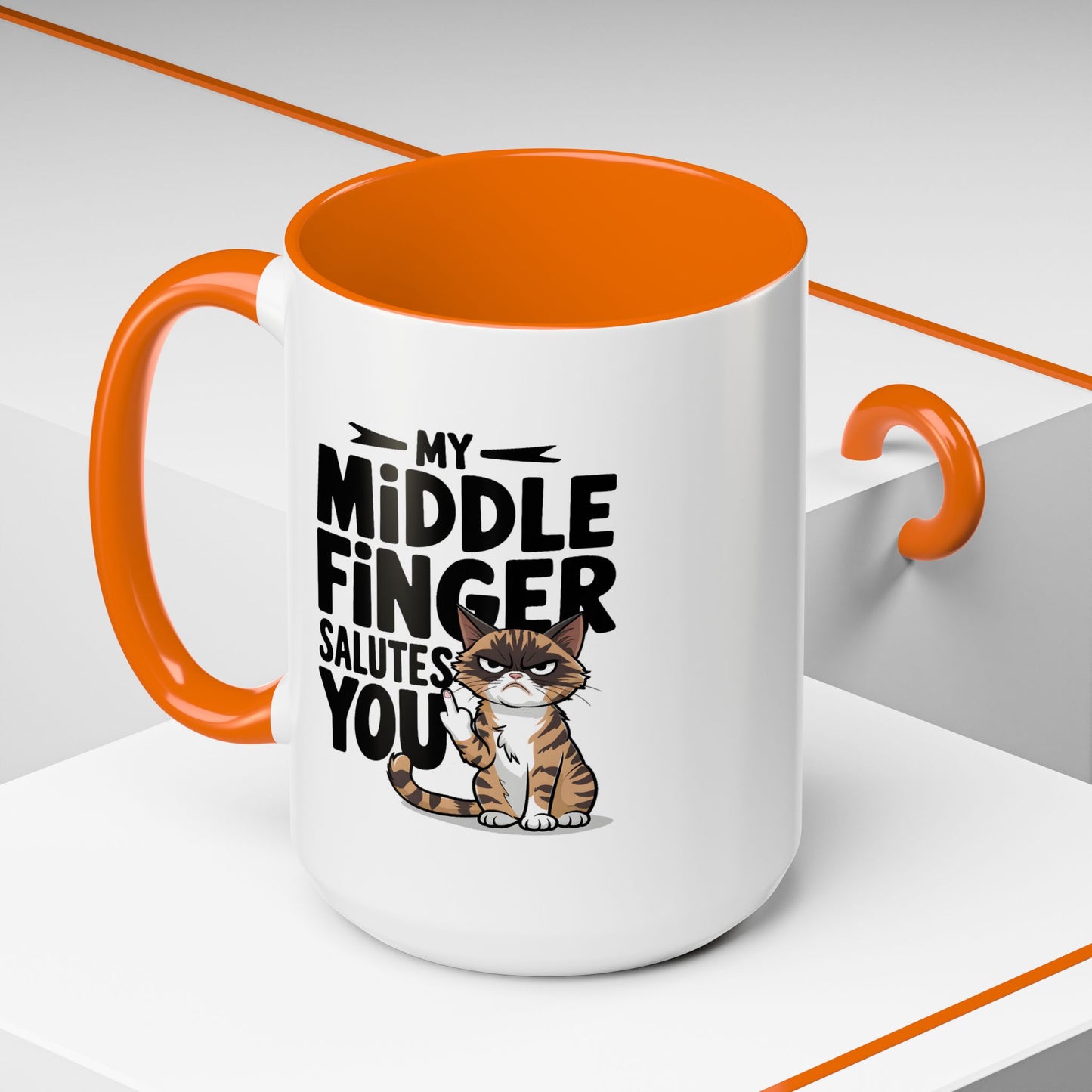 Humor Mug - My Middle Finger Salutes You