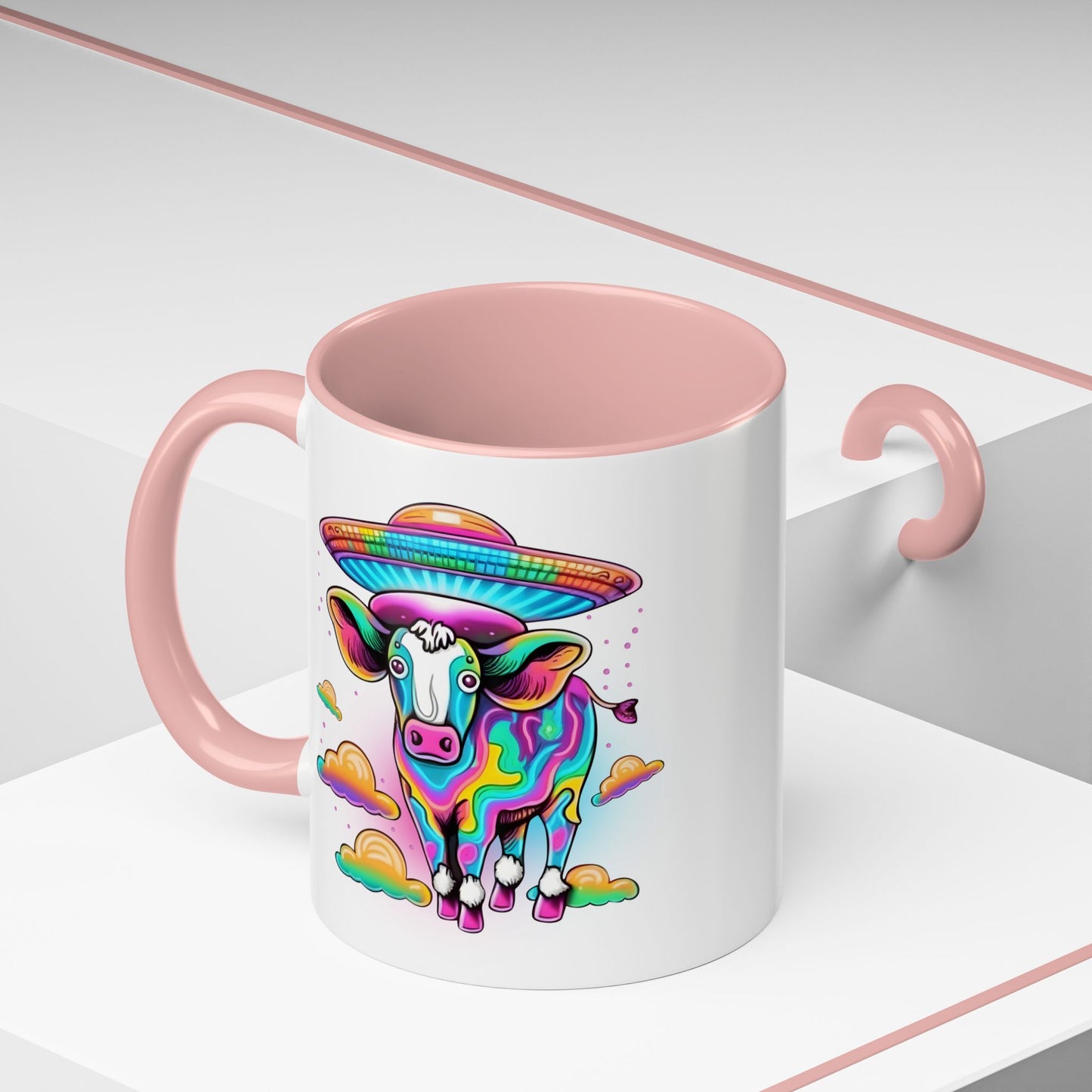 Alien Mug - Multicoloured Cow