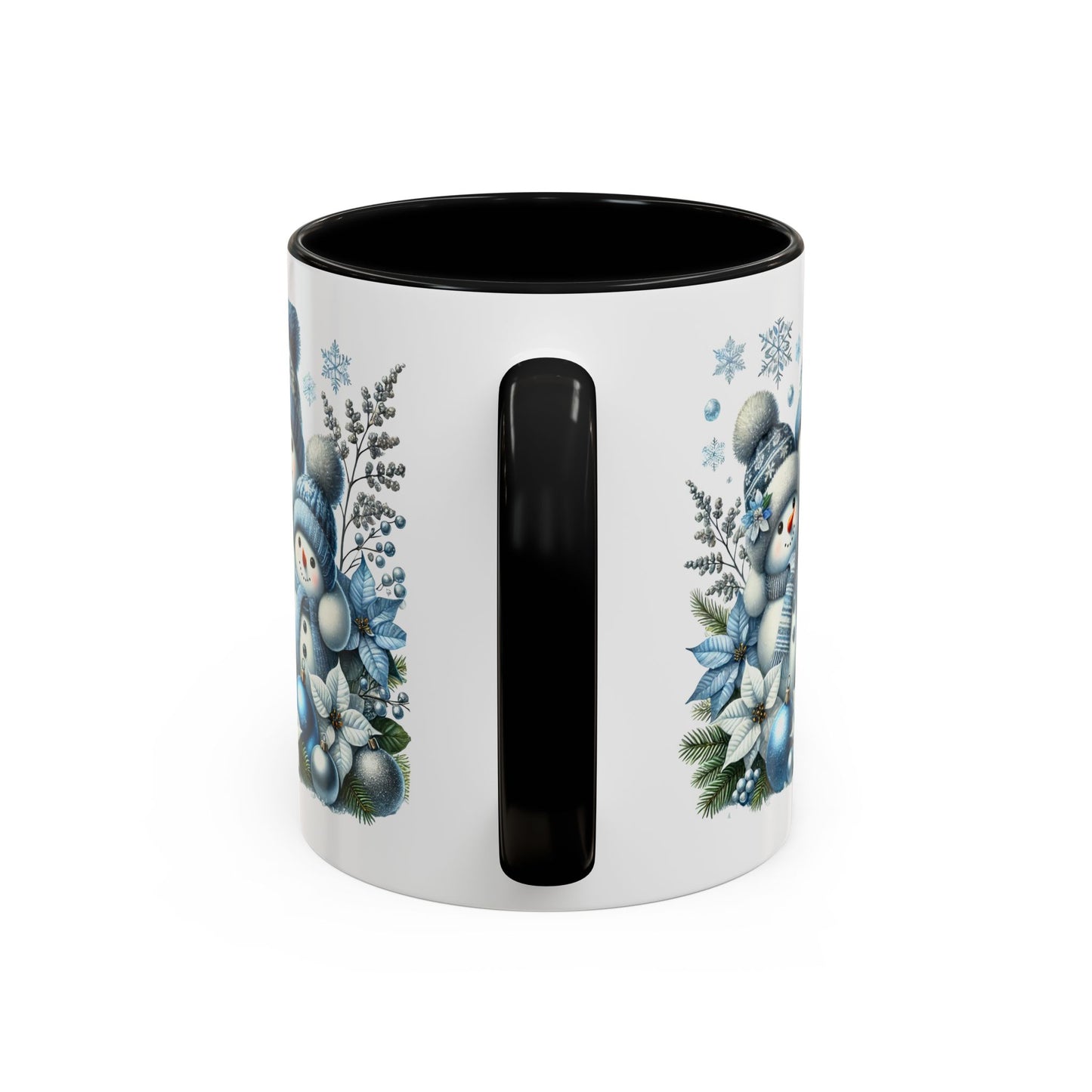 Christmas Mug - Blue Snowman Family