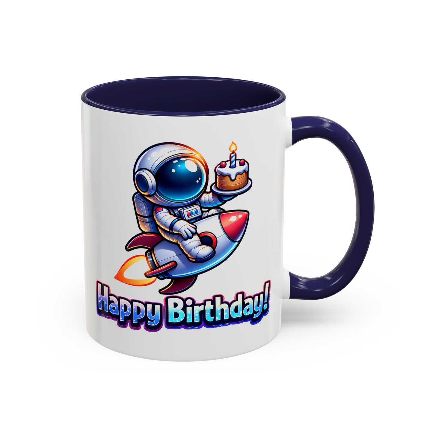 Birthday Mug - Astronaut Rocket