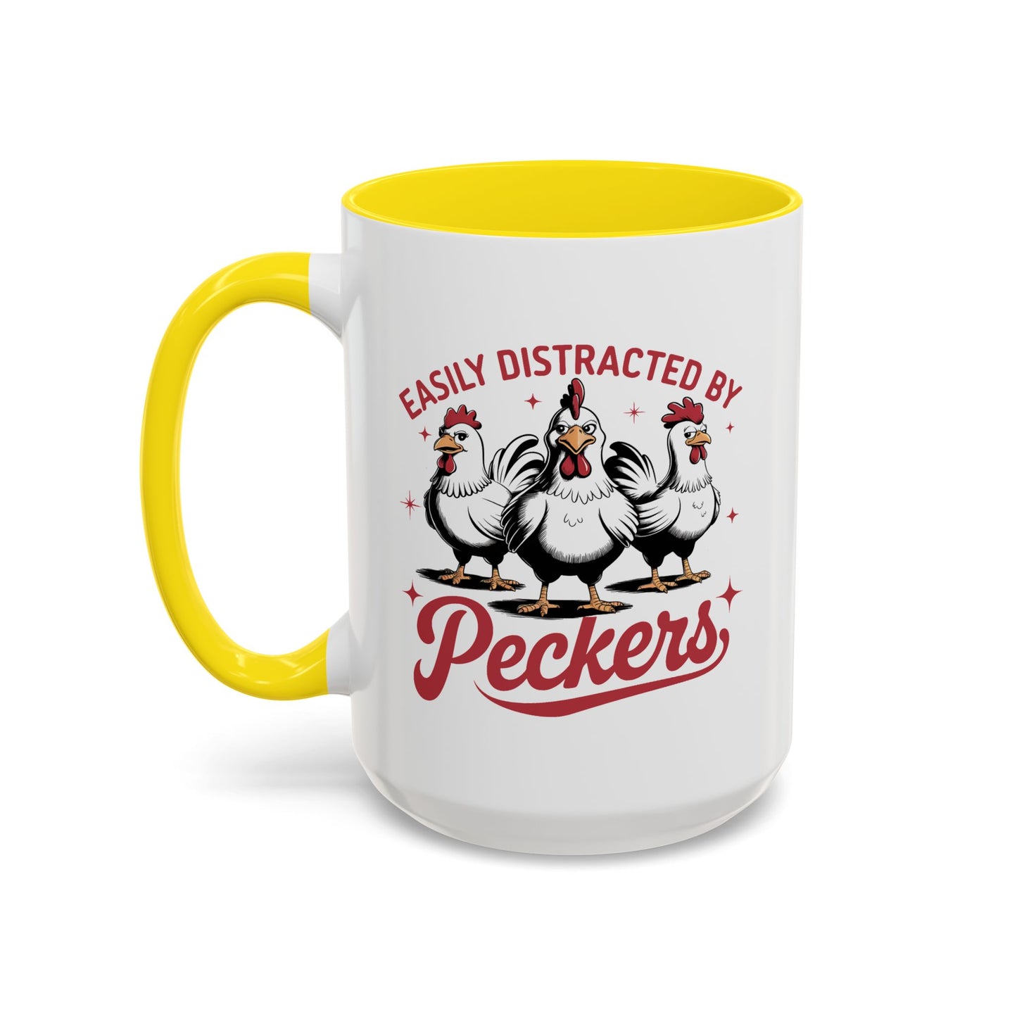 Humor Mug - Easily Distracted By Peckers