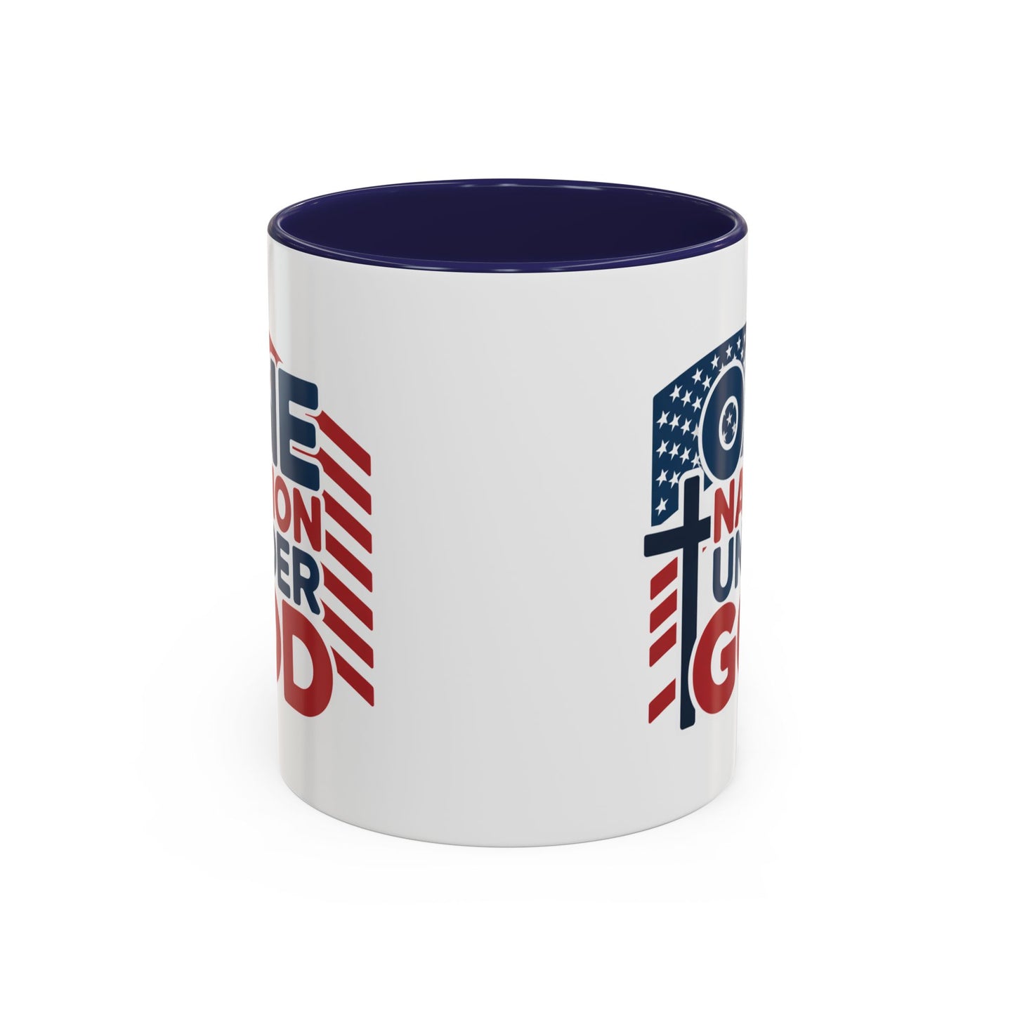 Religious Mug - One Nation Flag Cross