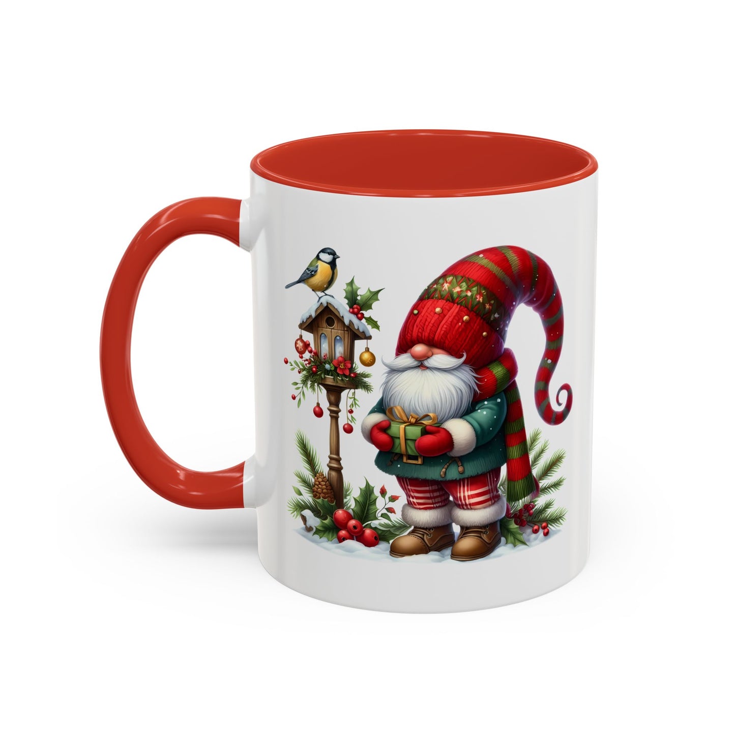Christmas Mug - Gnome and Birdhouse