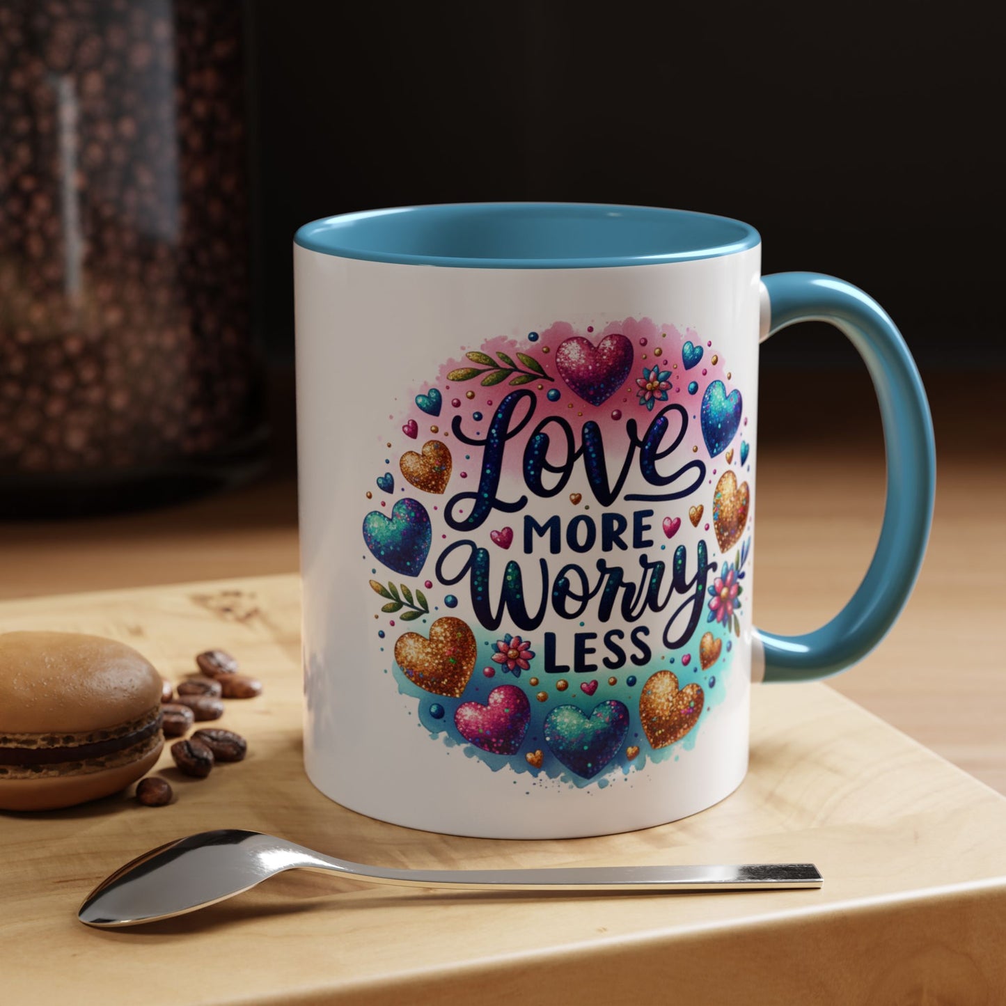 Wellness Mug - Love More Worry Less Circle