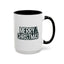 Christmas Mug - Merry Christmas White & Black Text Tree