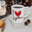 Valentine's Day Mug - I Love You Heart Graphic