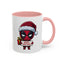 Christmas Mug - Merry Christmas Red Text Superhero