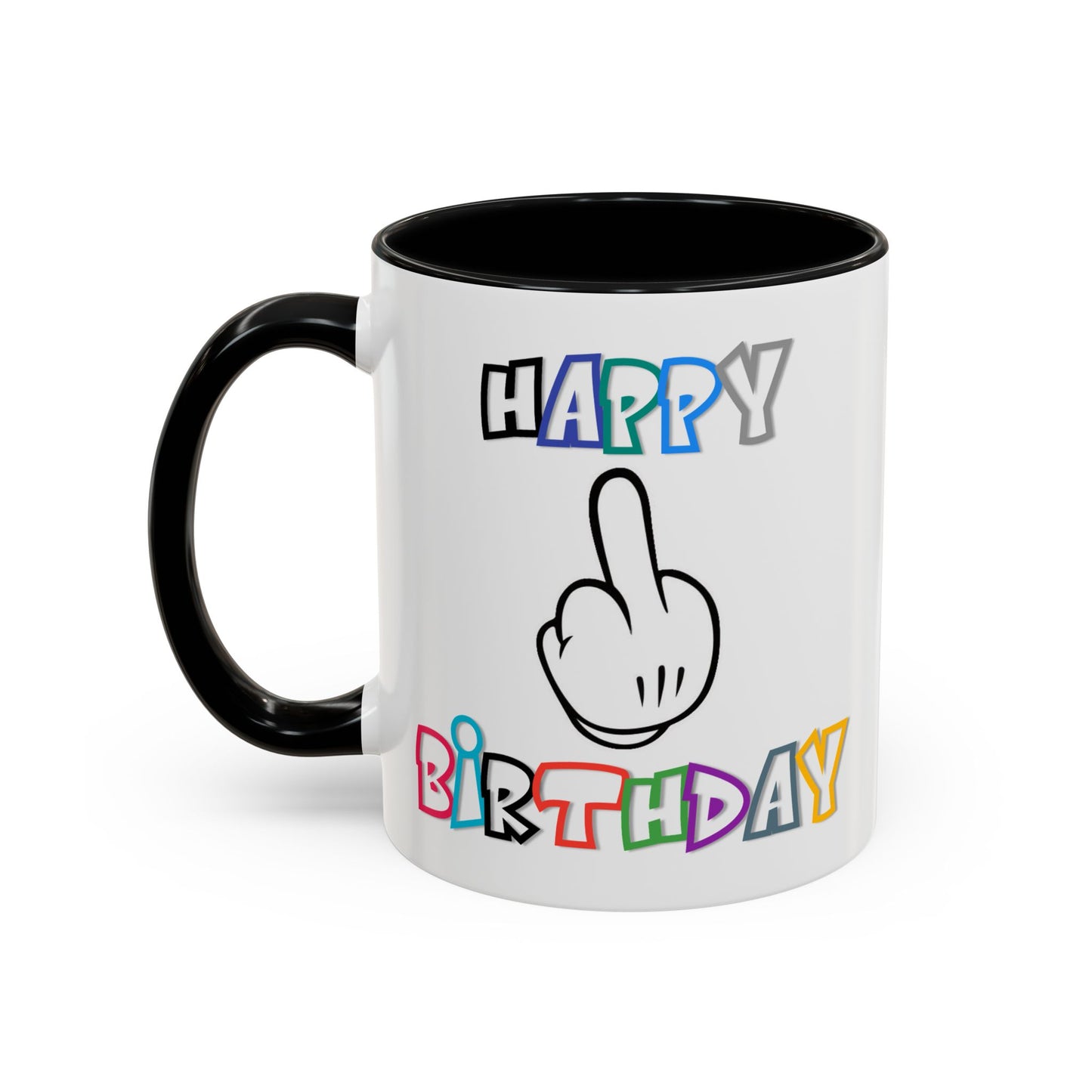 Adult Mug - Happy Birthday Middle Finger