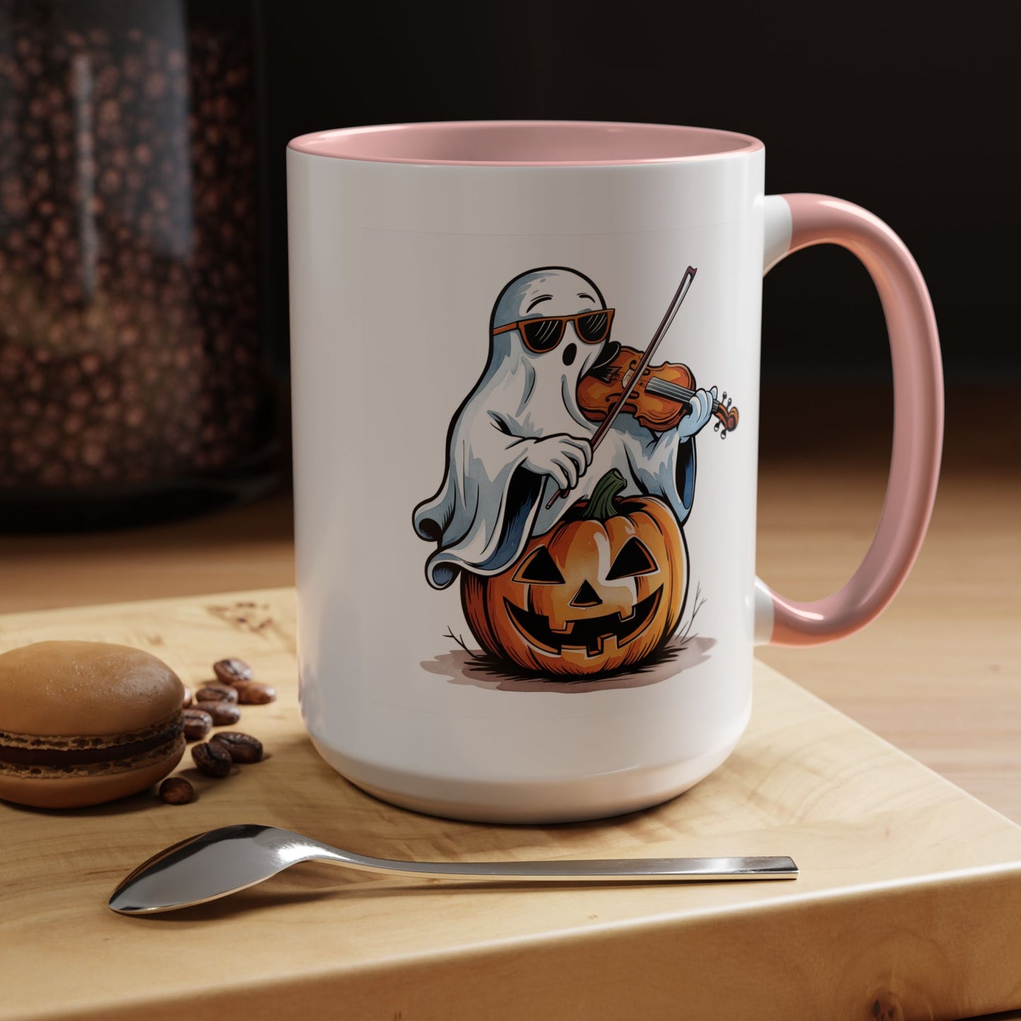 Halloween Mug - Violin Playing Ghost