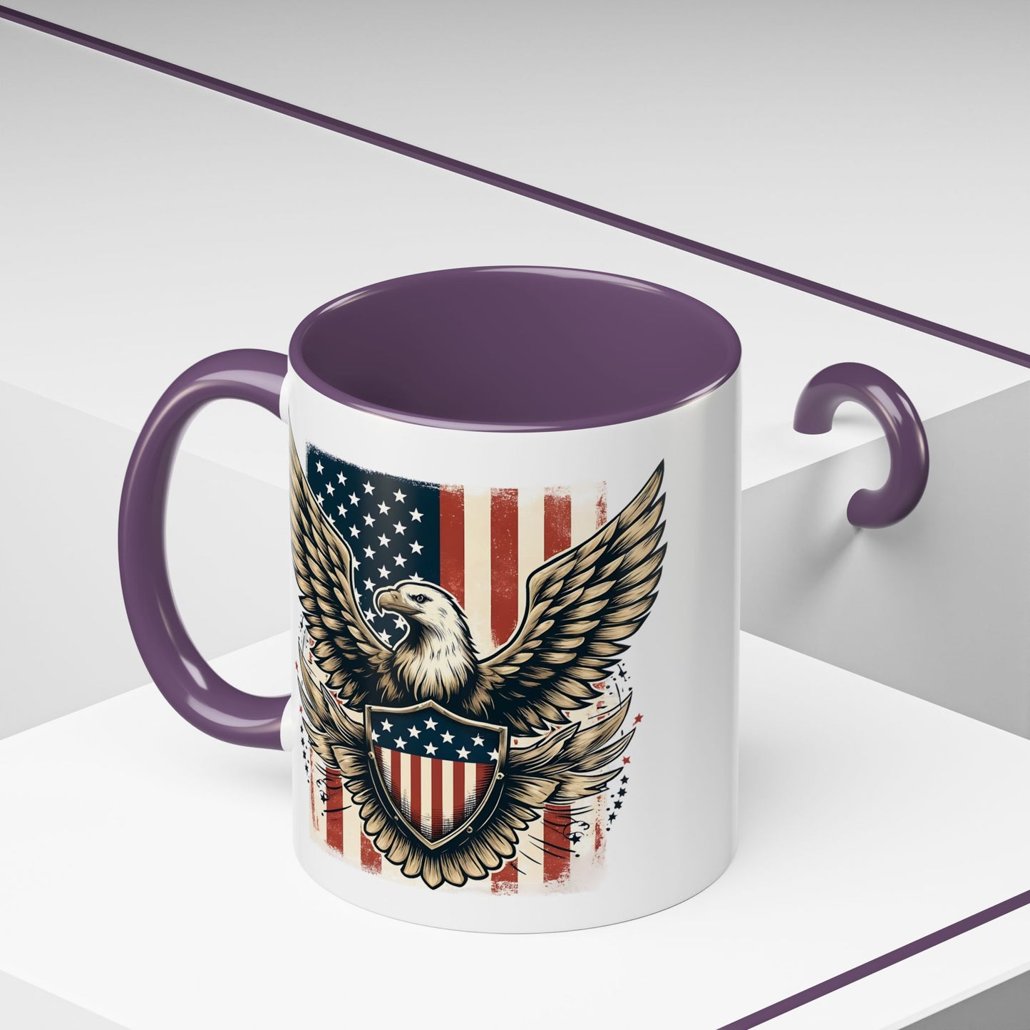 4th of July Mug - American Bald Eagle Flag 9