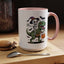 Halloween Mug - Skeleton Riding Dinosaur
