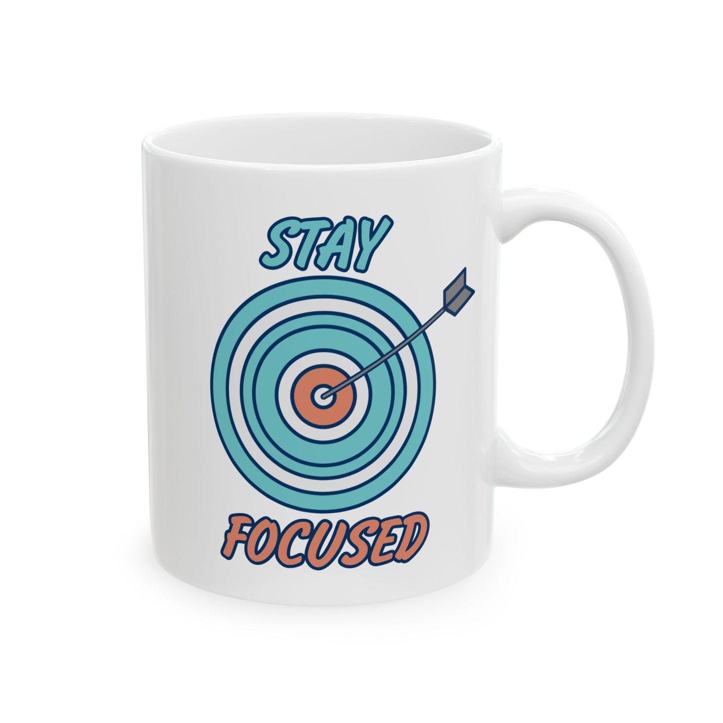 Motivation Mug - Stay Focused Arrow