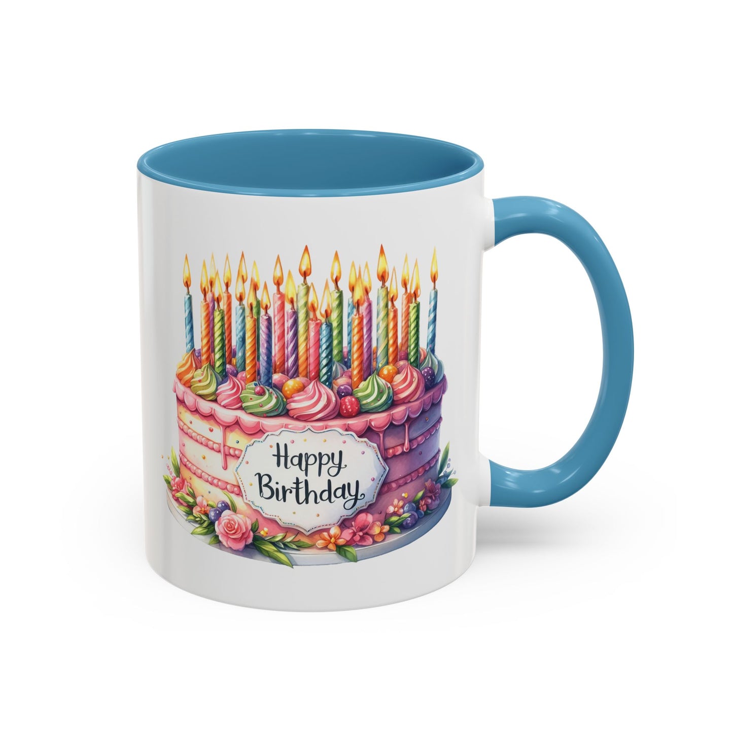 Birthday Mug - Happy Birthday Large Cake With...