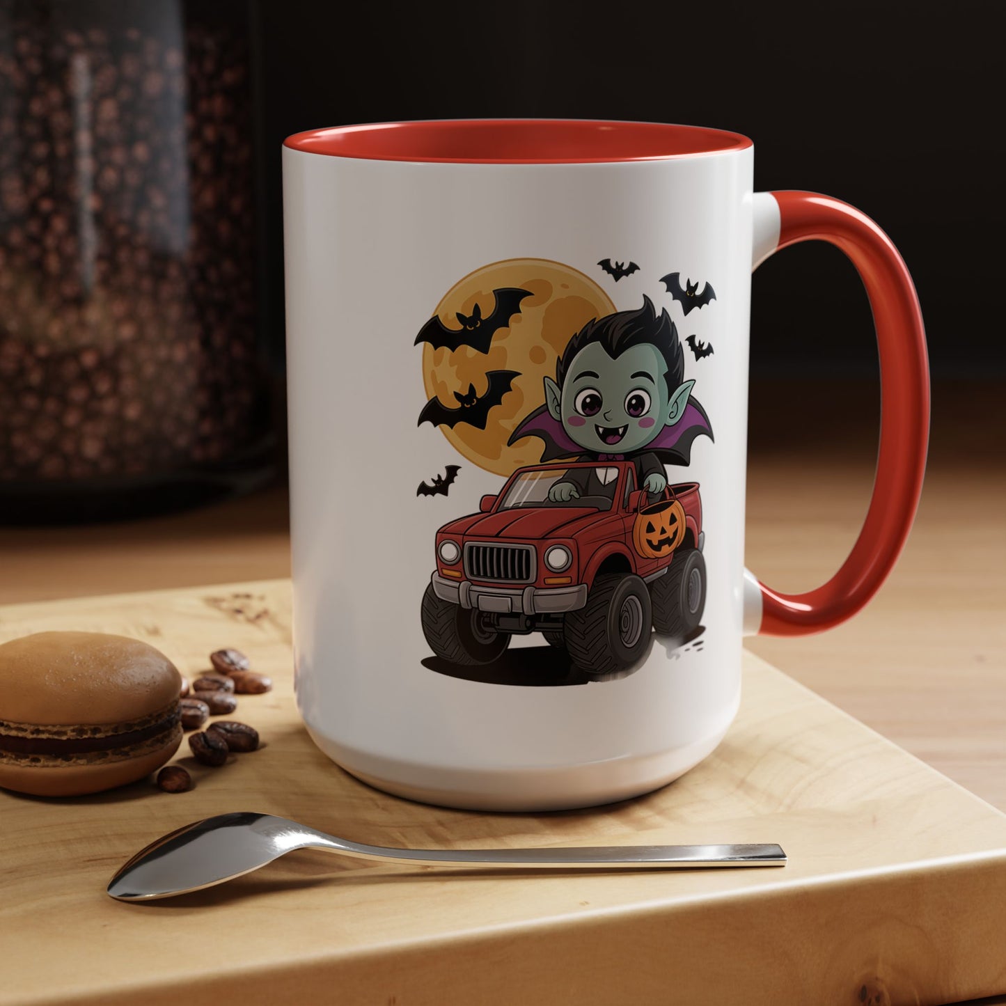Halloween Mug - Driving Vampire
