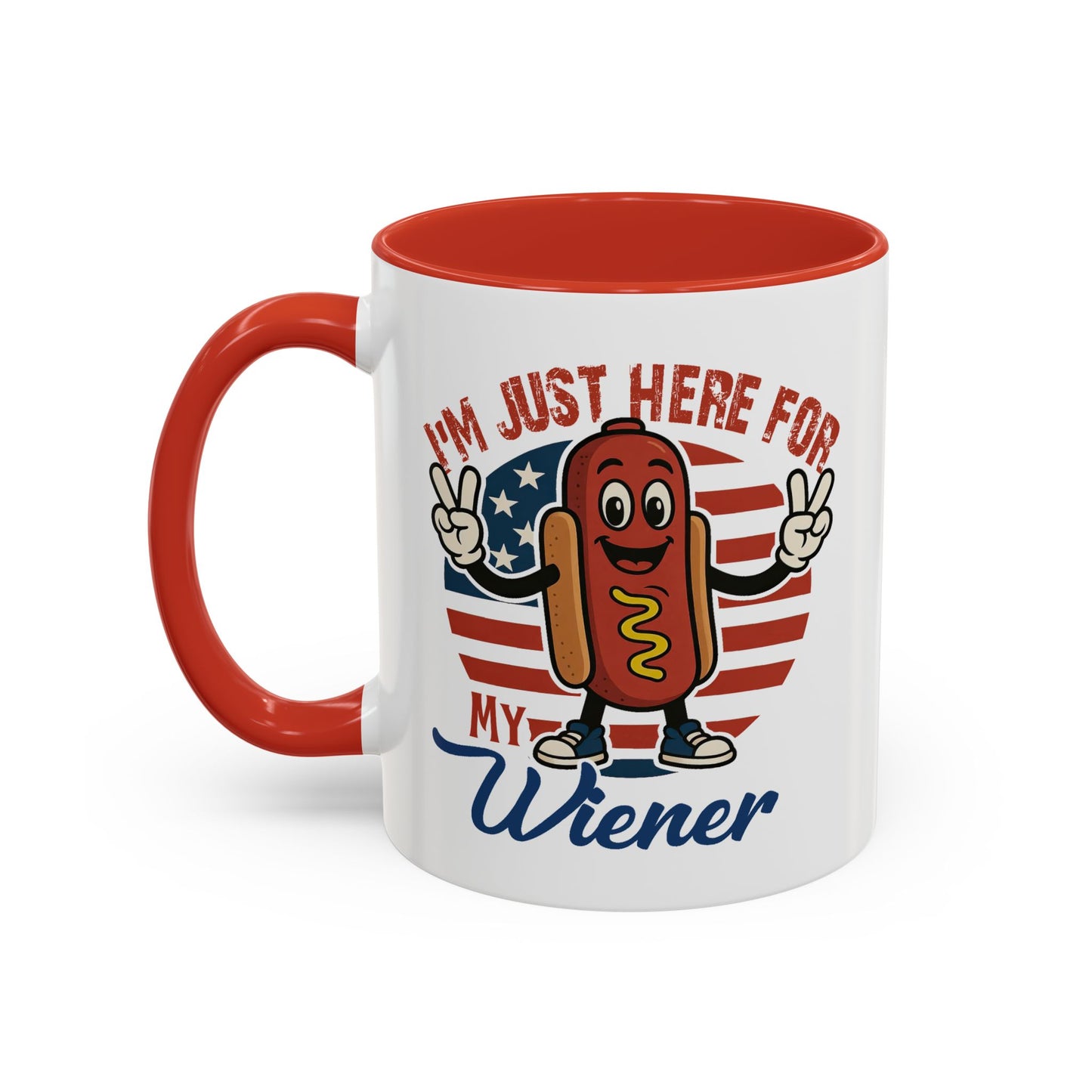 Adult Mug - I'm Just Here For My Wiener