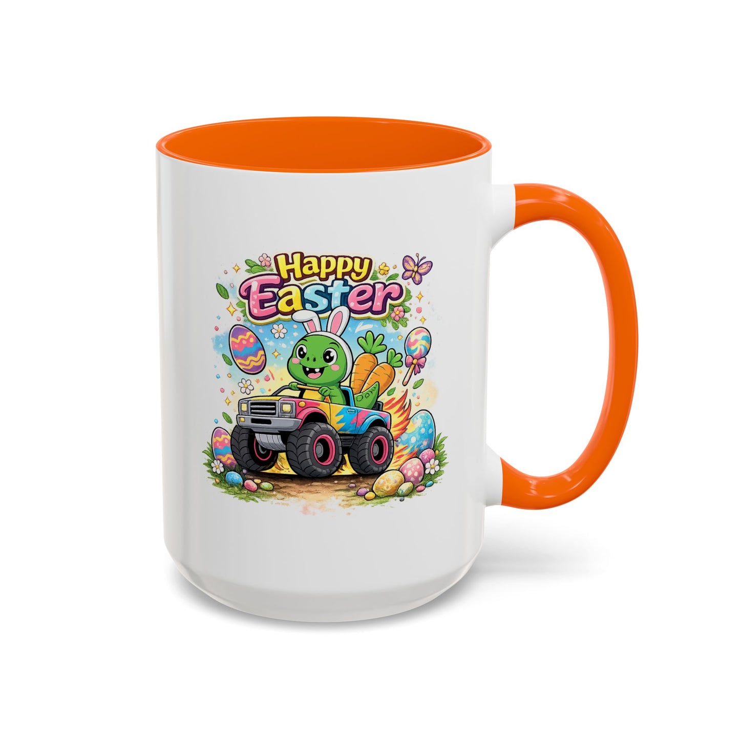 Easter Mug - Dinosaur Monster Truck