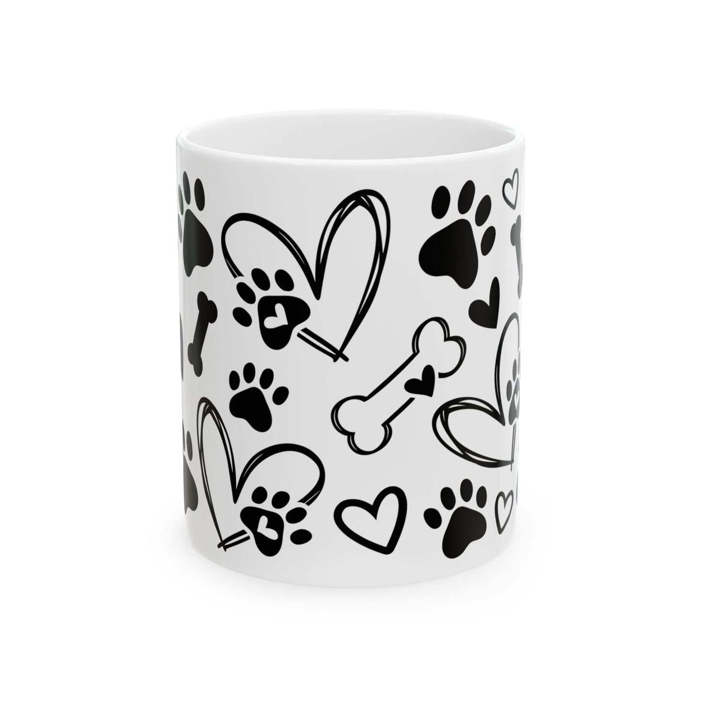 Animal Mug - Dog Paws & Bones