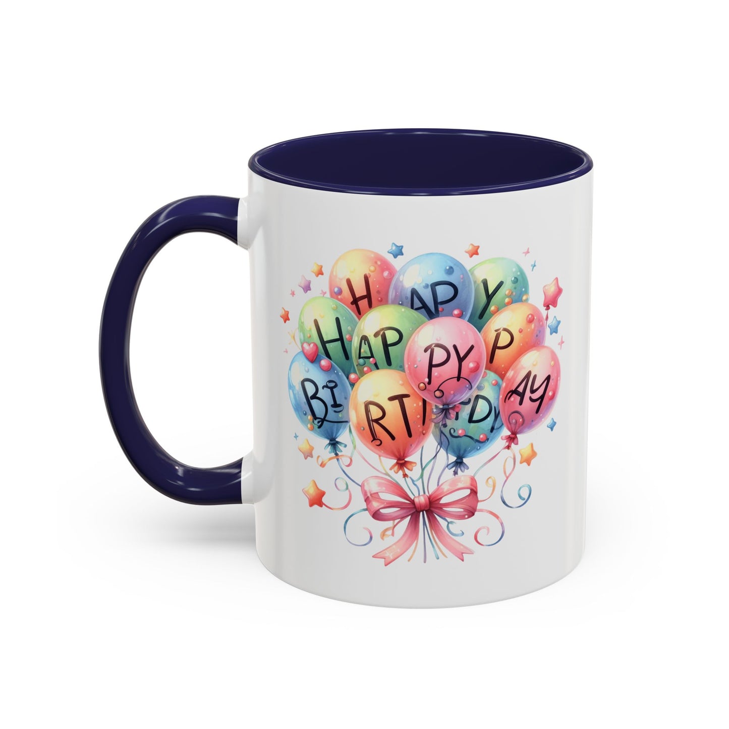 Birthday Mug - Happy Birthday Balloons