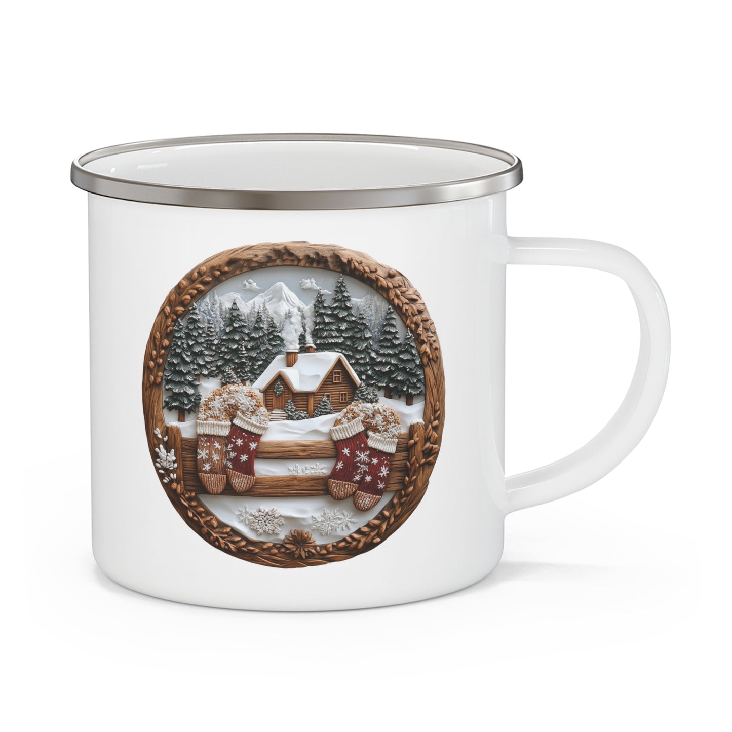 Christmas Mug - Christmas Snow Covered House