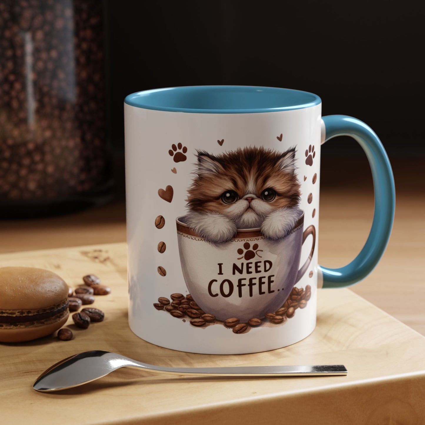 Animal Mug - I Need Coffee Kitten