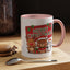 Christmas Mug - Green Text Red Banner Reindeer Bear Penguin