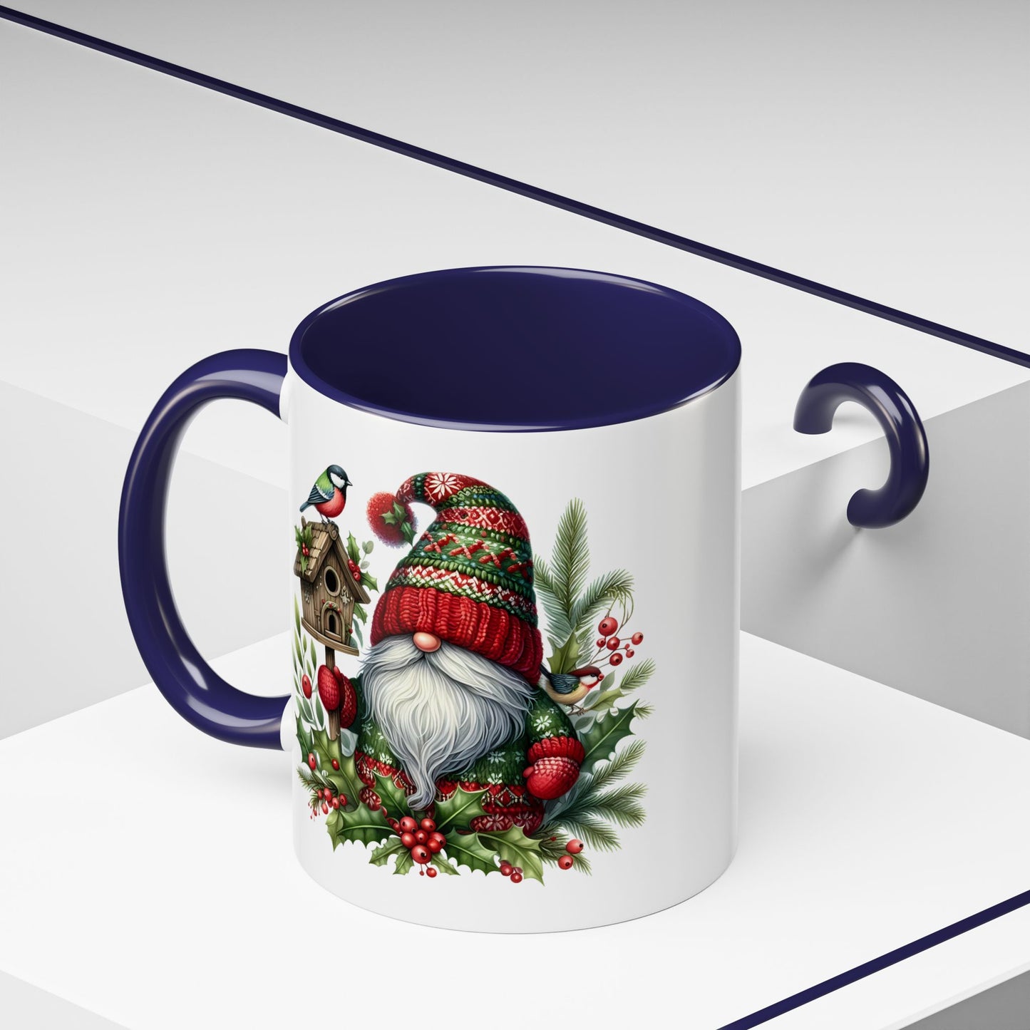 Christmas Mug - Red and Green Gnome