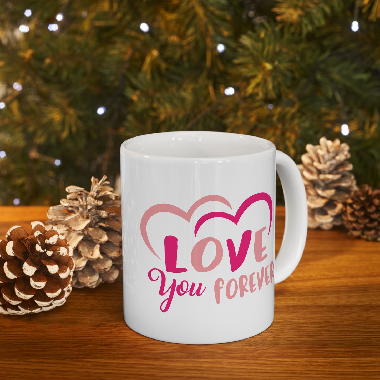 Anniversary Mug - Love You Forever Hearts