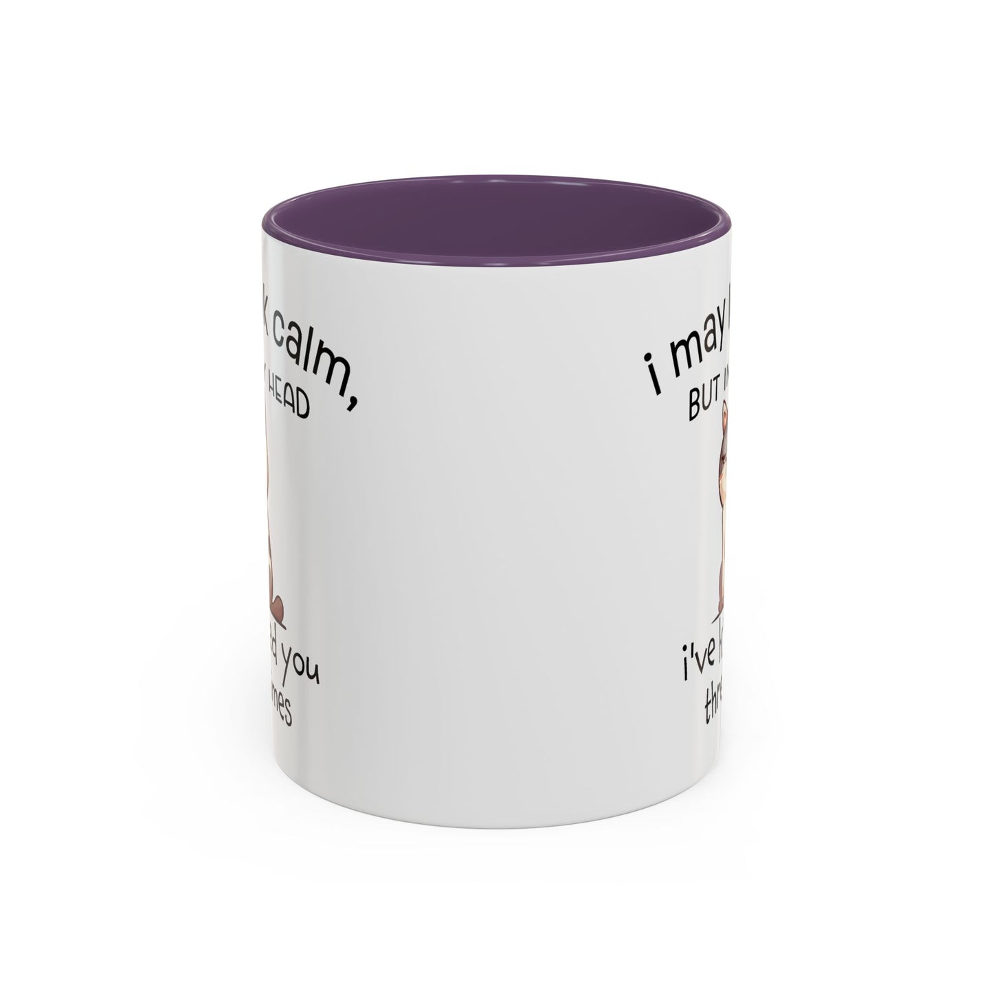 Adult Mug - I May Look Calm Cat