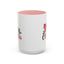 Christmas Mug - Merry Christmas Red & Green Text Bow