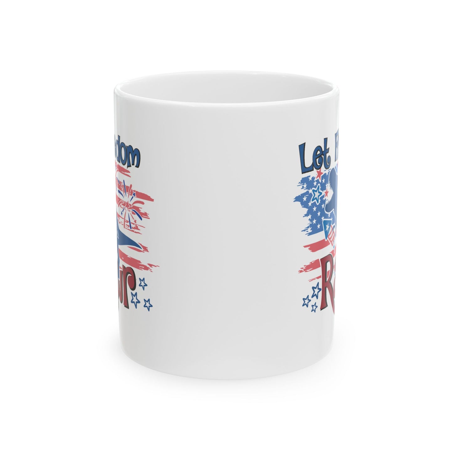 4th of July Mug - Let Freedom Rawr
