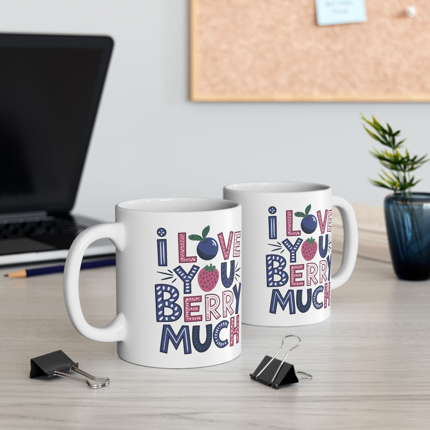 Anniversary Mug - I love You Berry Much Text