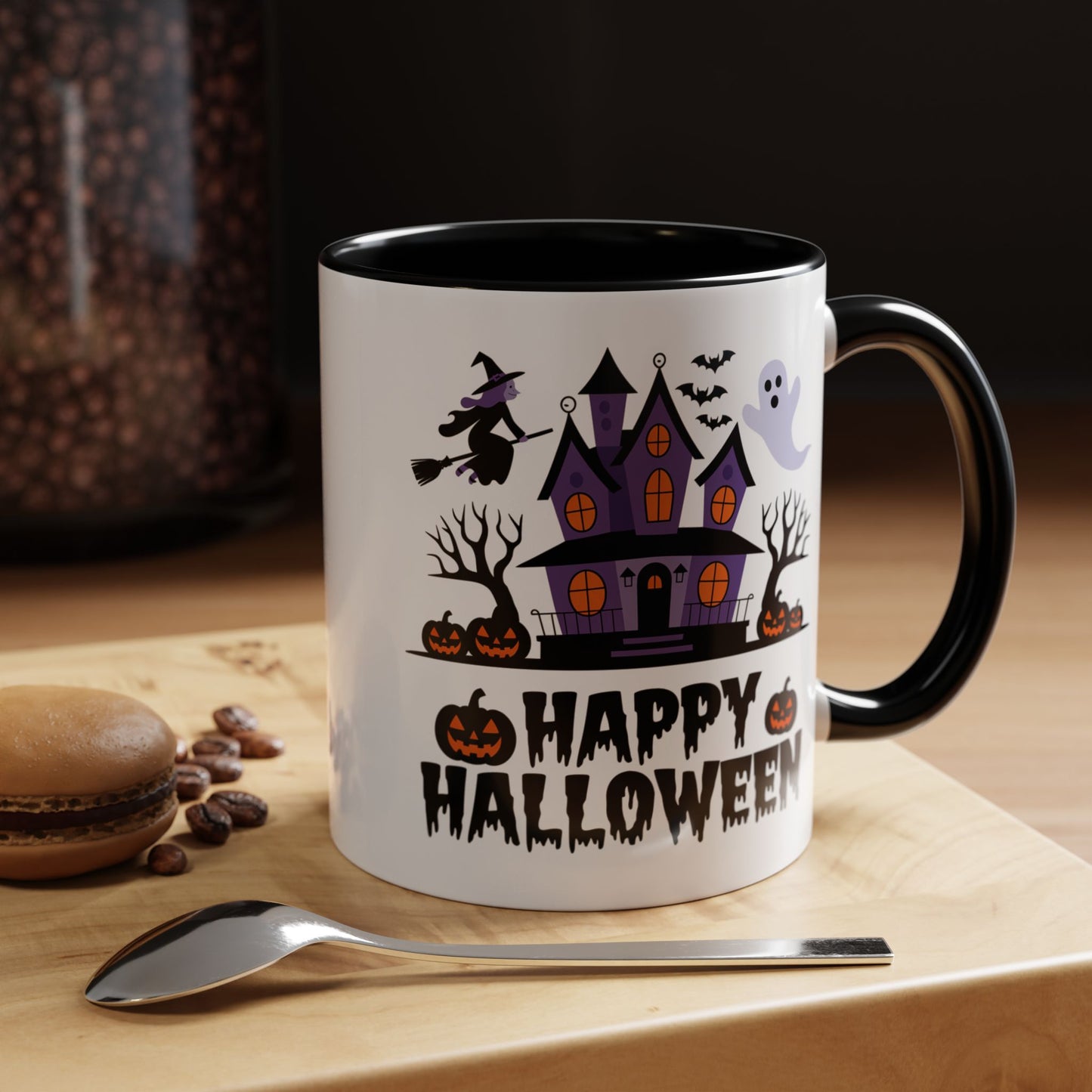 Halloween Mug - Happy Halloween Purple House