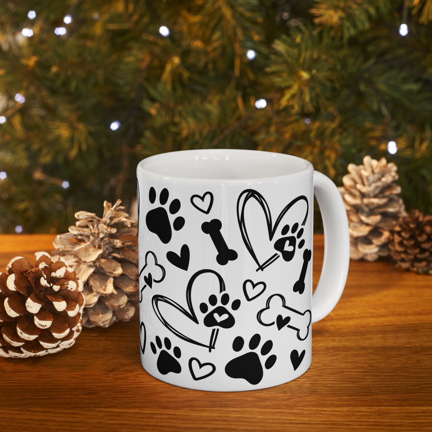 Animal Mug - Dog Paws & Bones