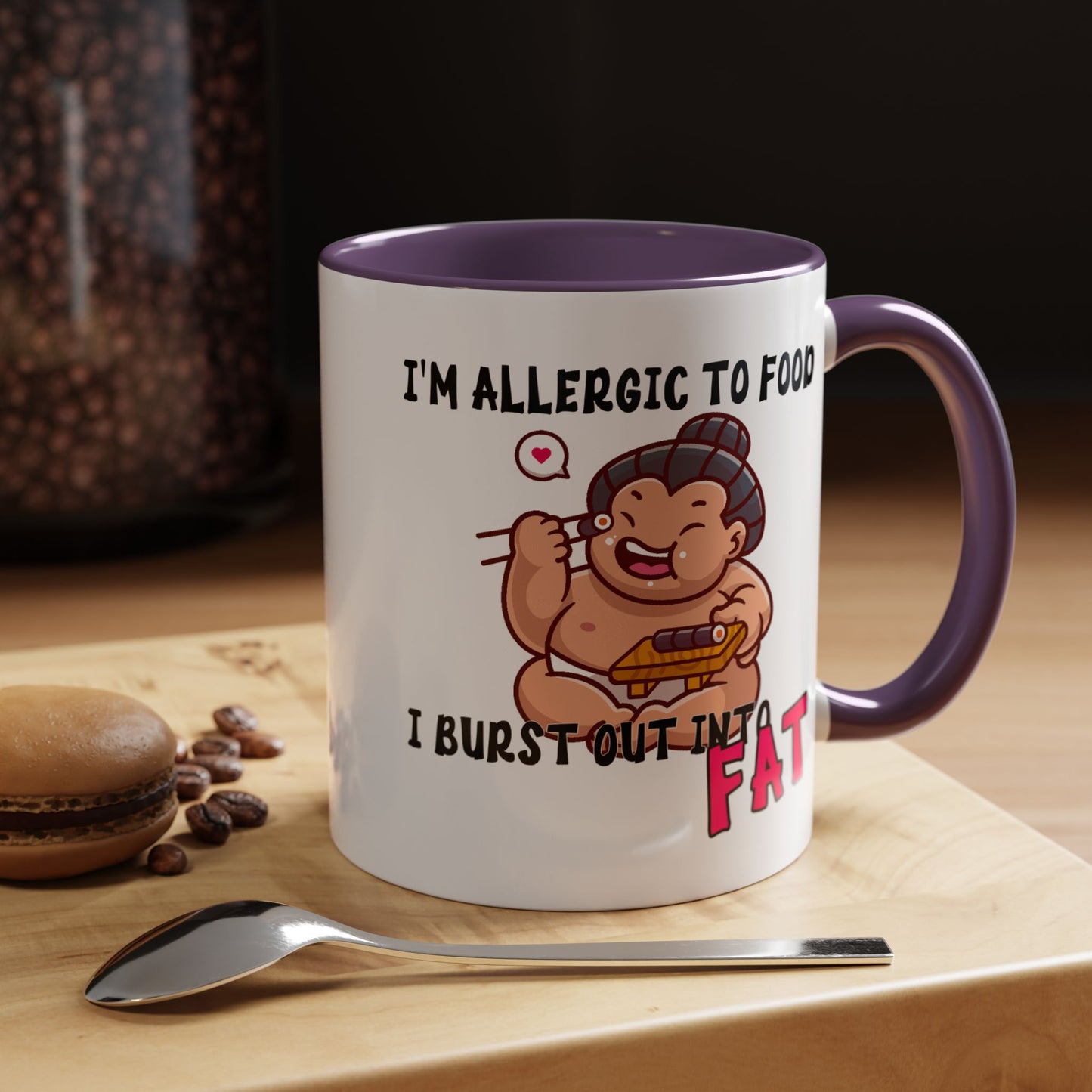 Humor Mug - I'm Allergic to Food