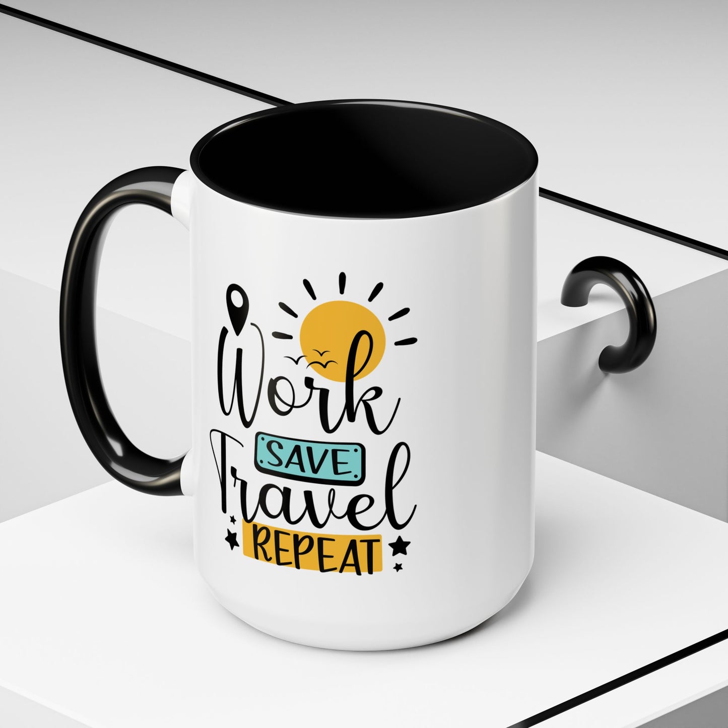 Adventure Mug - Work Save Travel Repeat