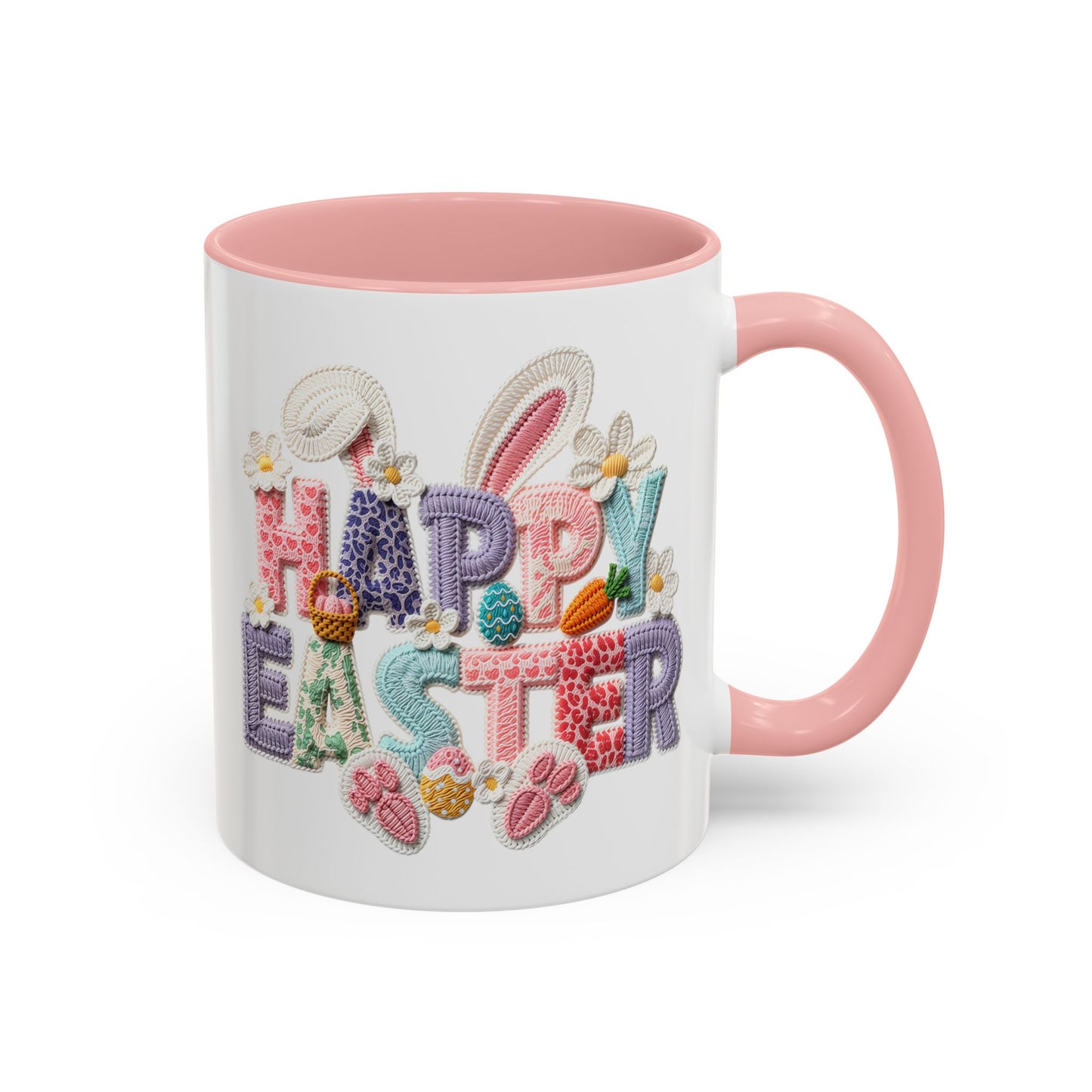Easter Mug - Happy Easter Latch Yarn