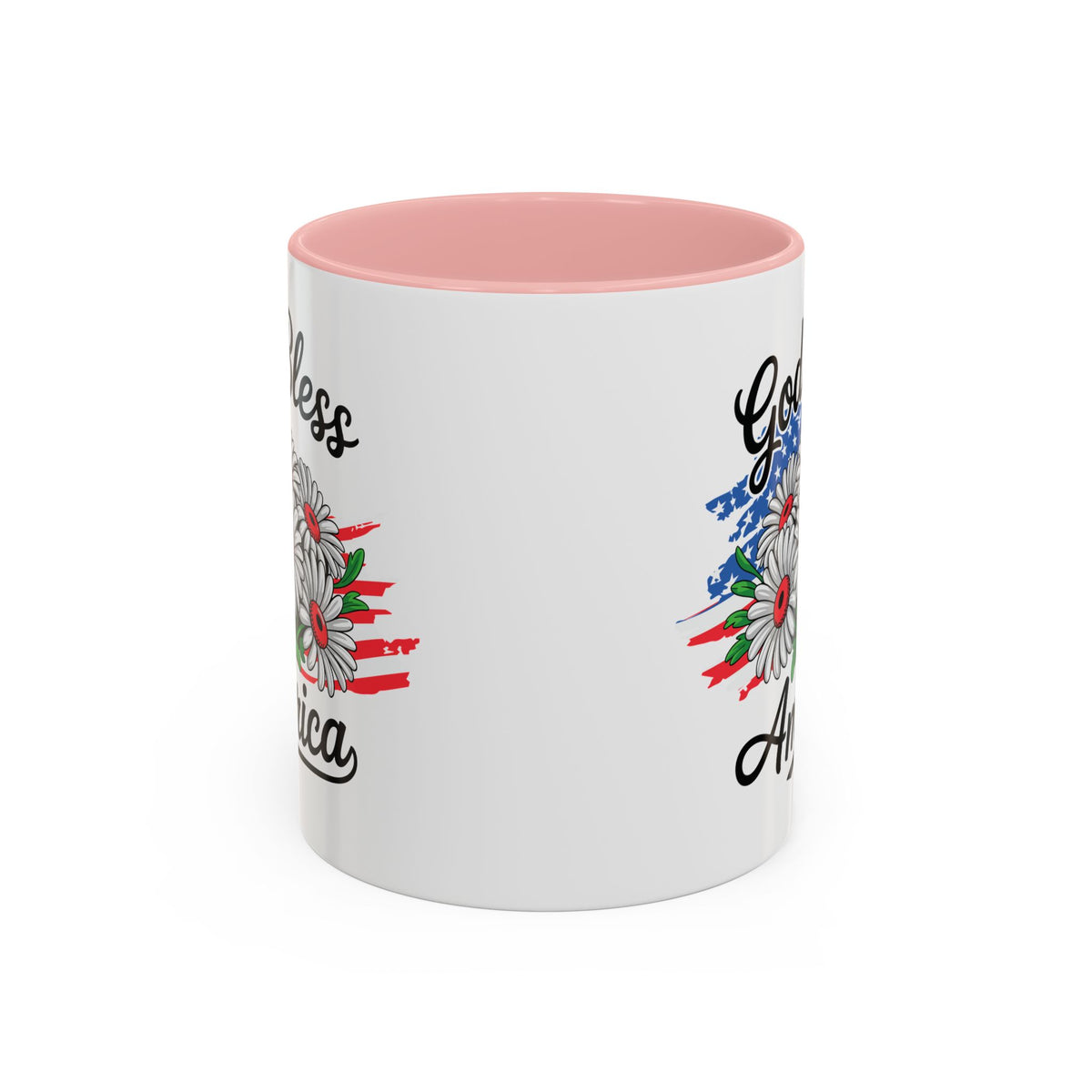 4th of July Mug - God Bless America Daisies
