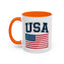4th of July Mug - USA & Flag