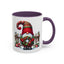 Christmas Mug - Gnome with Christmas Wreath