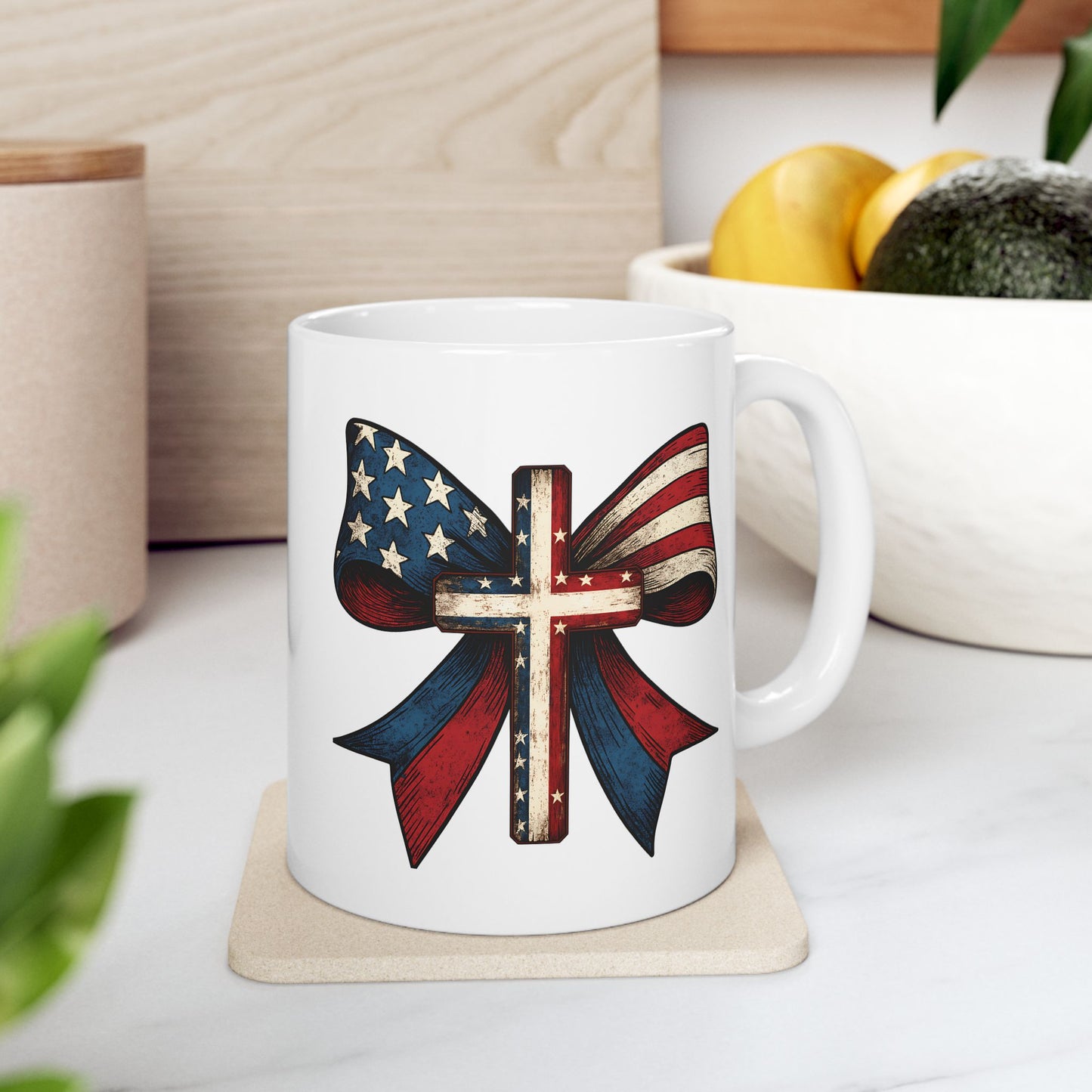 4th of July Mug - America Cross Bow