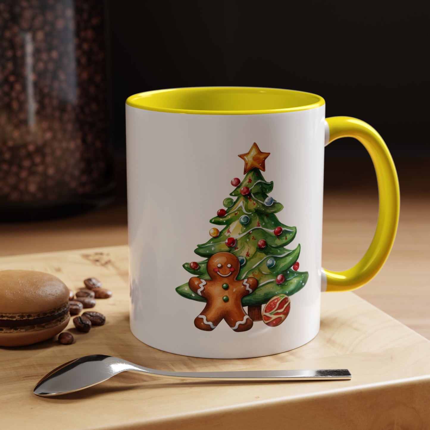 Christmas Mug - Gingerbread Man and Tree