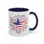 4th of July Mug - Star Flag Fireworks