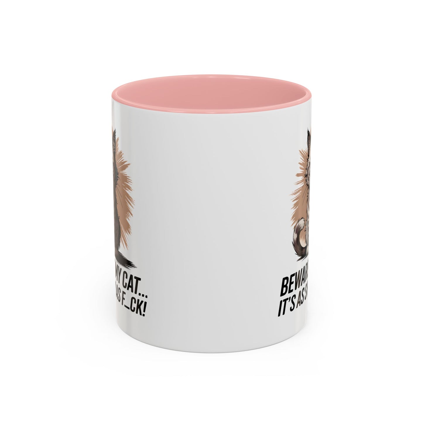 Humor Mug - Beware of My Cat