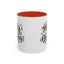 Christmas Mug - Merry Christmas Black Text Colored Lights
