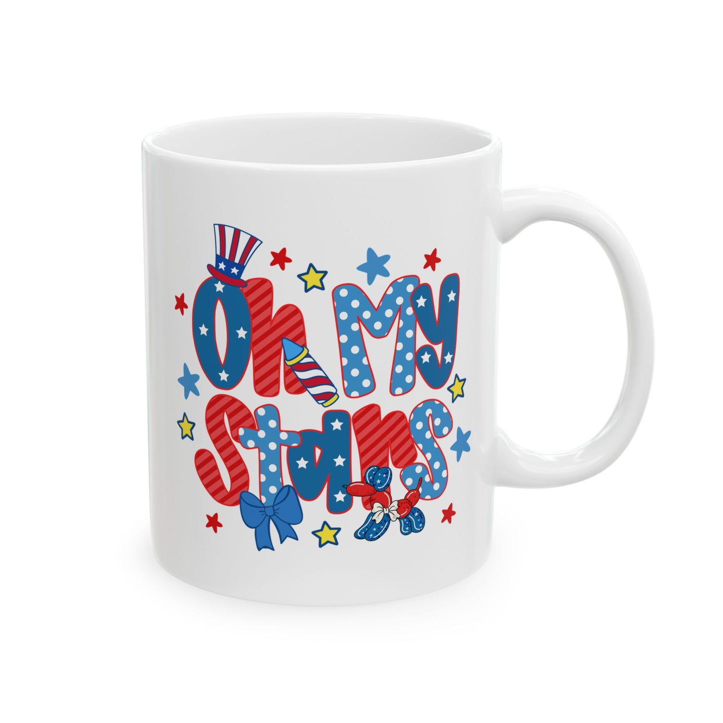 4th of July Mug - Oh My Stars Retro
